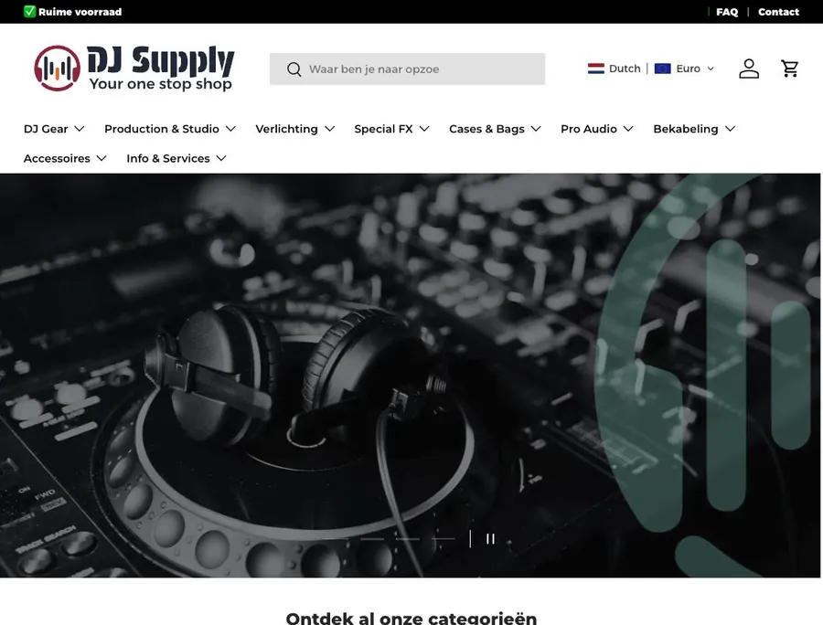 Loja online DJ Supply