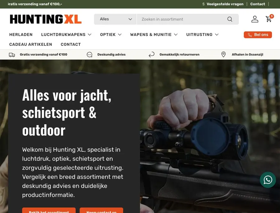 Loja online da Hunting XL